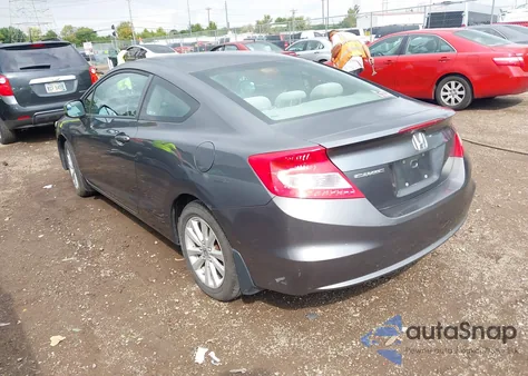 2012 Honda Civic Ex z USA, uszkodzony, nr VIN 2HGFG3B85CH504037